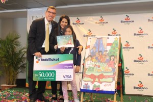 Esthephanny Correa ganó el Concurso Pinta la Navidad con Banesco