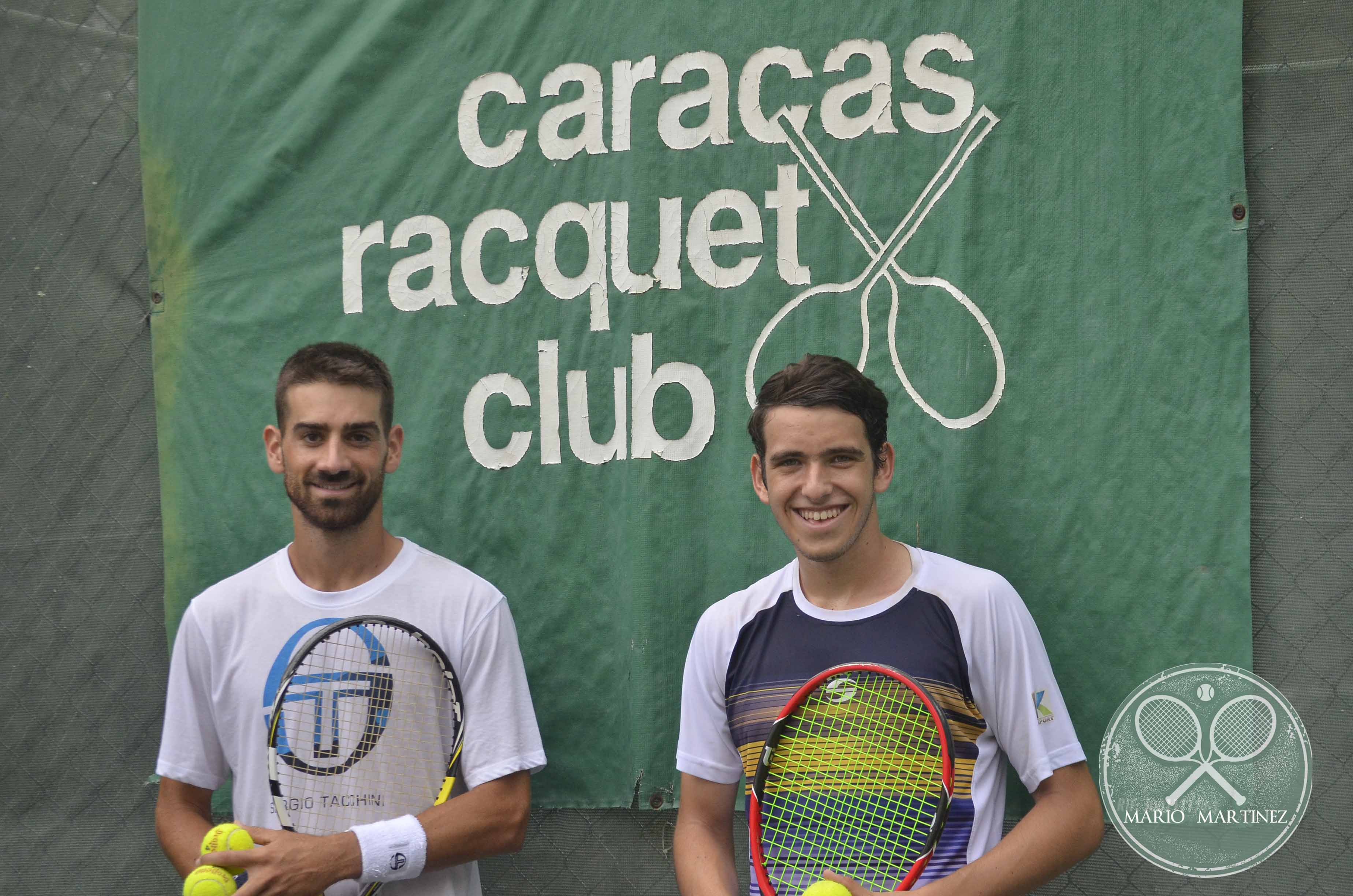 Los Copa Davis Ricardo Rodriguez y Miguel Esté calentaron motores para este 2017 (Fotos)
