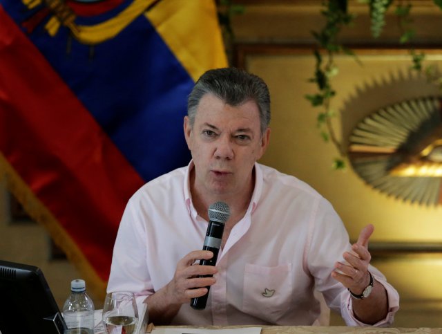 El presidente, Juan Manuel Santos abogó por el respeto a los hermanos venezolanos en su país. Foto: Reuters