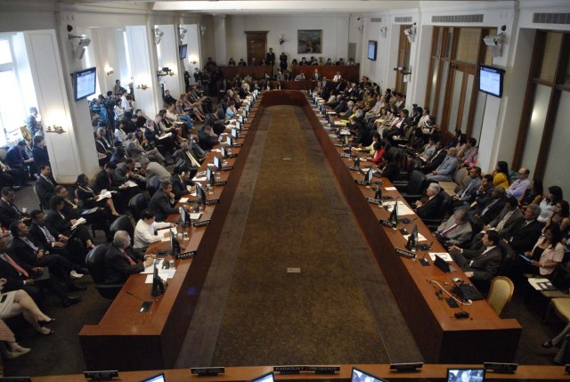  Vista general de la sesión extraordinaria del Consejo Permanente de la Organización de Estados Americanos (OEA) /Foto EFE