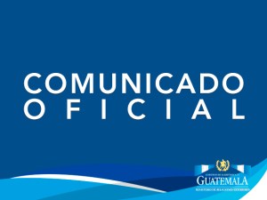 Guatemala está preocupada por la situación de Venezuela (Comunicado)