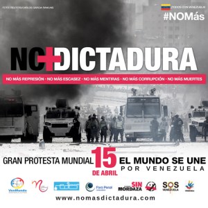 Más de 25 ciudades en el mundo protestarán el #15Abr para rechazar la dictadura en Venezuela