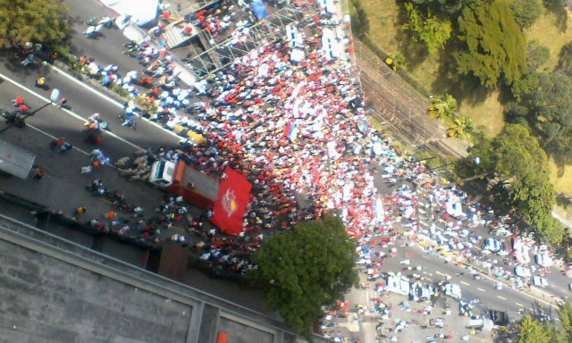 Foto: Así se ven las manifestaciones oficialistas en Caracas