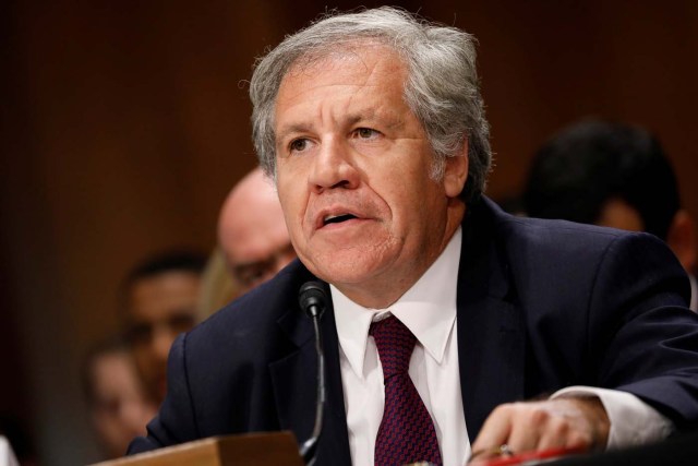 Organization of American States President Luis Almagro testifies before a Senate Foreign Relations Subcommittee on the ongoing crisis in Venezuela on Capitol Hill in Washington, U.S., July 19, 2017. REUTERS/Aaron P. Bernstein