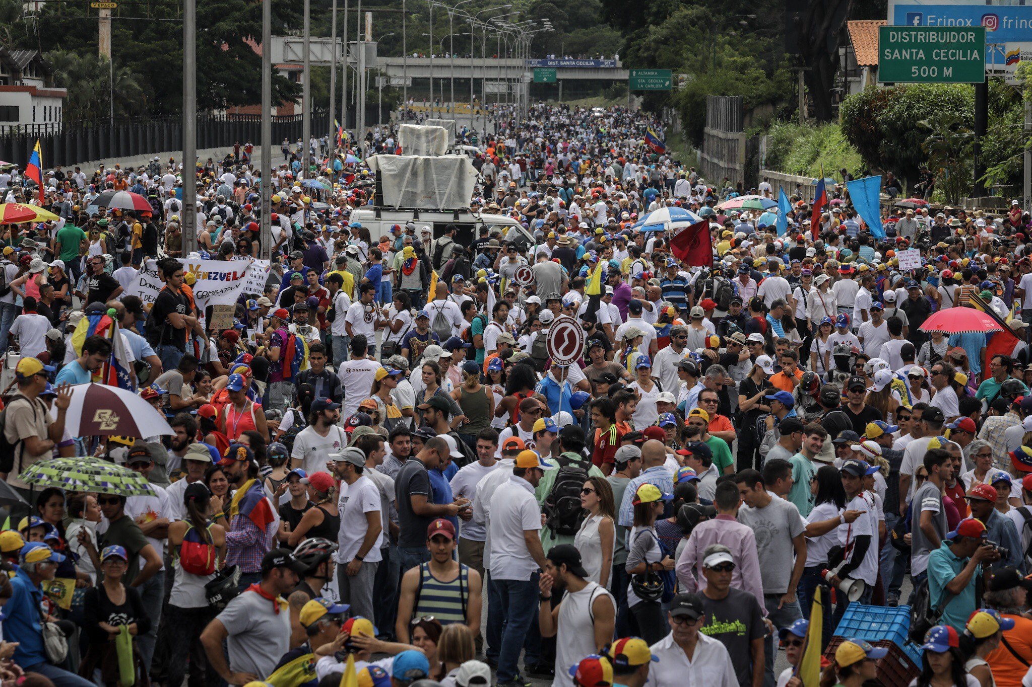 Unidad: El trancazo se cumplió en 229 lugares de Caracas (+Mapa)