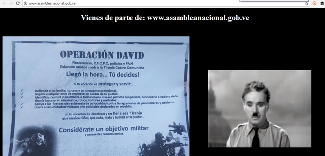 Hackearon varias páginas del gobierno bolivariano (imágenes)
