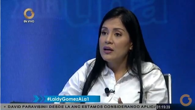 Laidy Gómez: No podemos ser cómplices para que la democracia muera