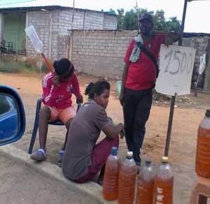 No es Cúcuta: Bachaqueros de gasolina en El Tigre (FOTO)