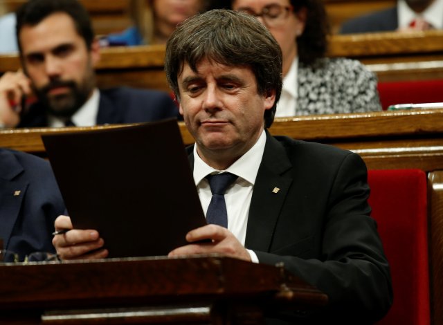 El presidente del gobierno catalán, Carles Puigdemont. REUTERS/Albert Gea