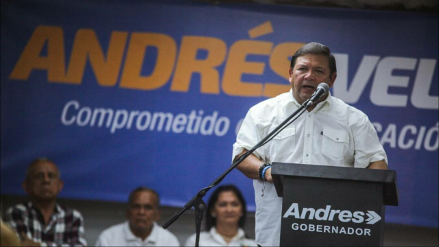  Andrés Velásquez llamó a votar  el próximo domingo 10 de diciembre por los candidatos de unidad democrática para las alcaldías del estado Bolívar (Foto: Nota de prensa)