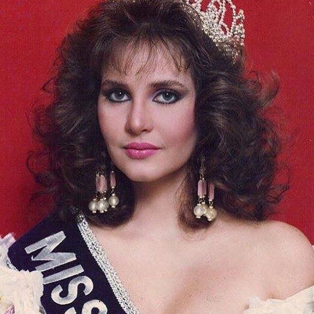 Carmen María Montiel cuando fue electa Miss Venezuela