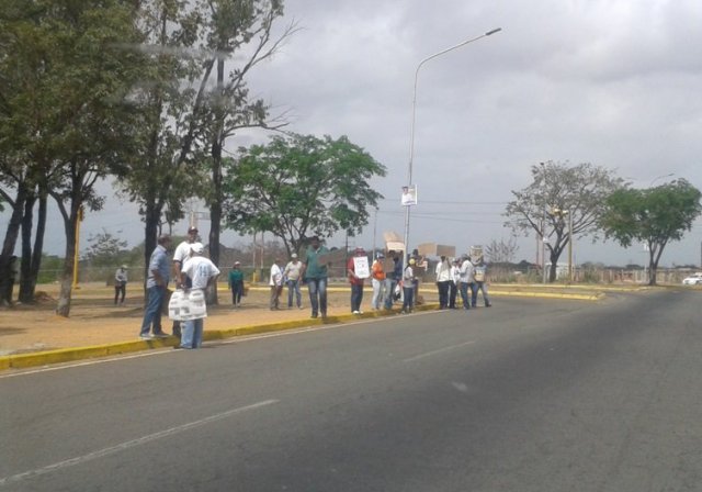 Foto: Protesta por falta de agua en Puerto Ordaz / Cortesía 