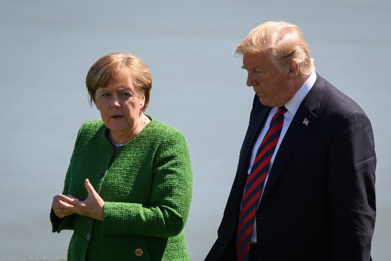 Merkel califica de deprimente la actitud de Trump ante el G7
