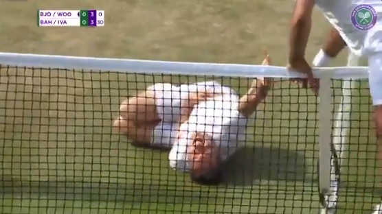 Tenista hizo un “Neymar Challenge” en partido de exhibición de Wimbledon (Video)
