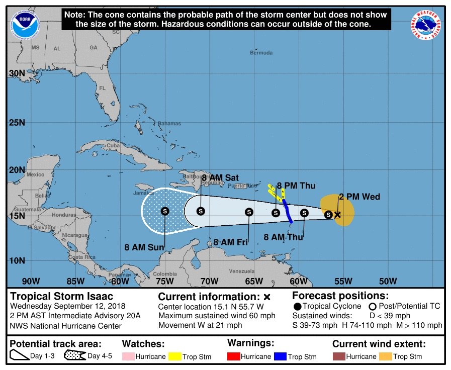República Dominicana activa plan de contingencia por efectos de tormenta tropical Isaac