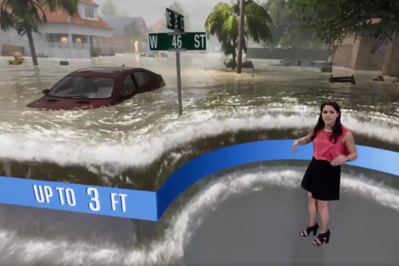 Se hace viral esta aterradora simulación de cómo se verá el Huracán Florence (Video)