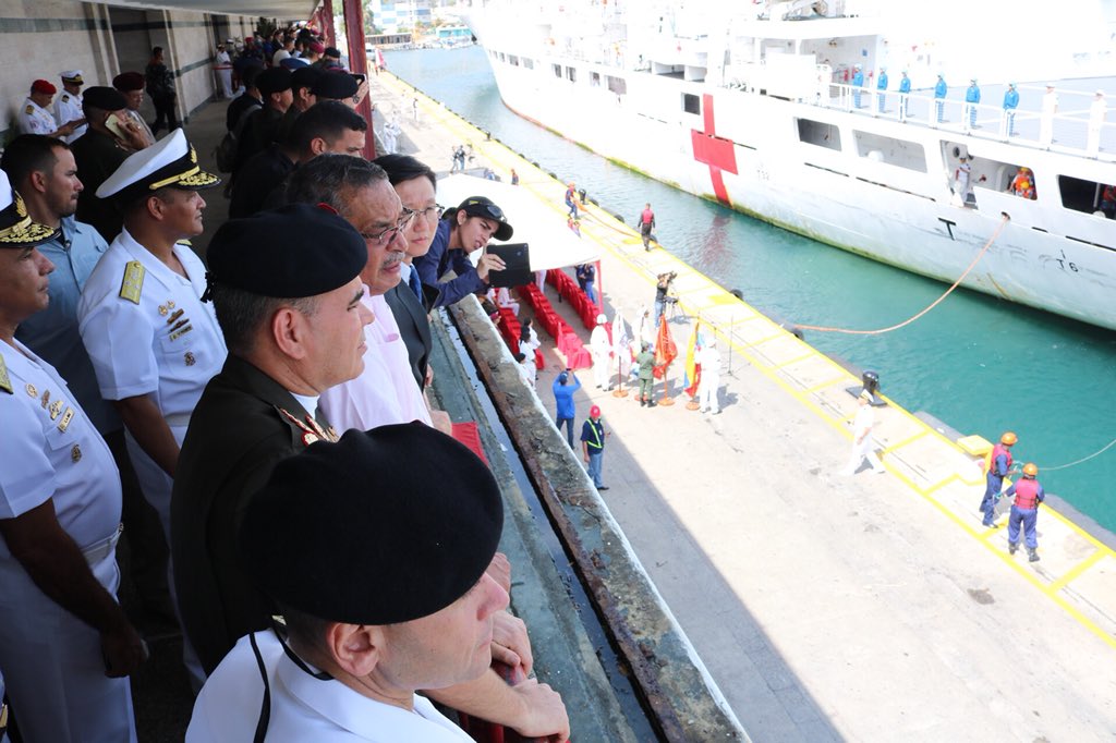 En Imágenes: Llegada del buque hospital chino al puerto de La Guaira #22Sep