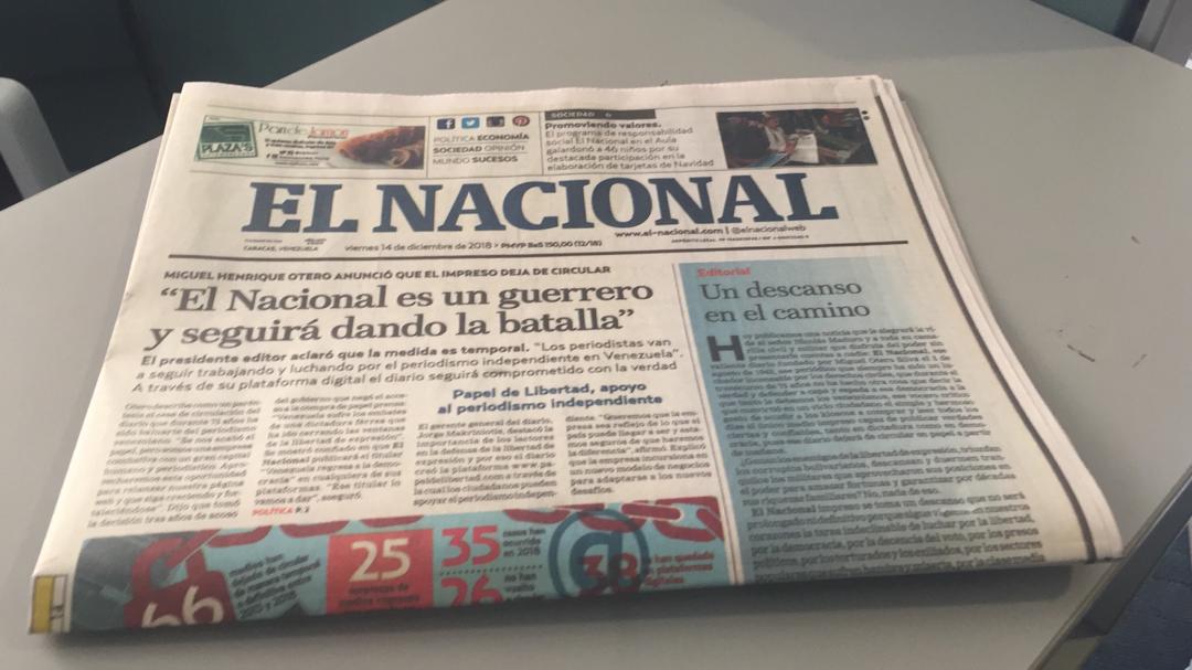 El Nacional: Pronto daremos otra rueda de prensa para anunciar que el periódico impreso regresó (fotos)