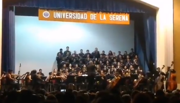 ¡Eriza la piel! Captaron el ruido del sismo en Chile durante un concierto (video)