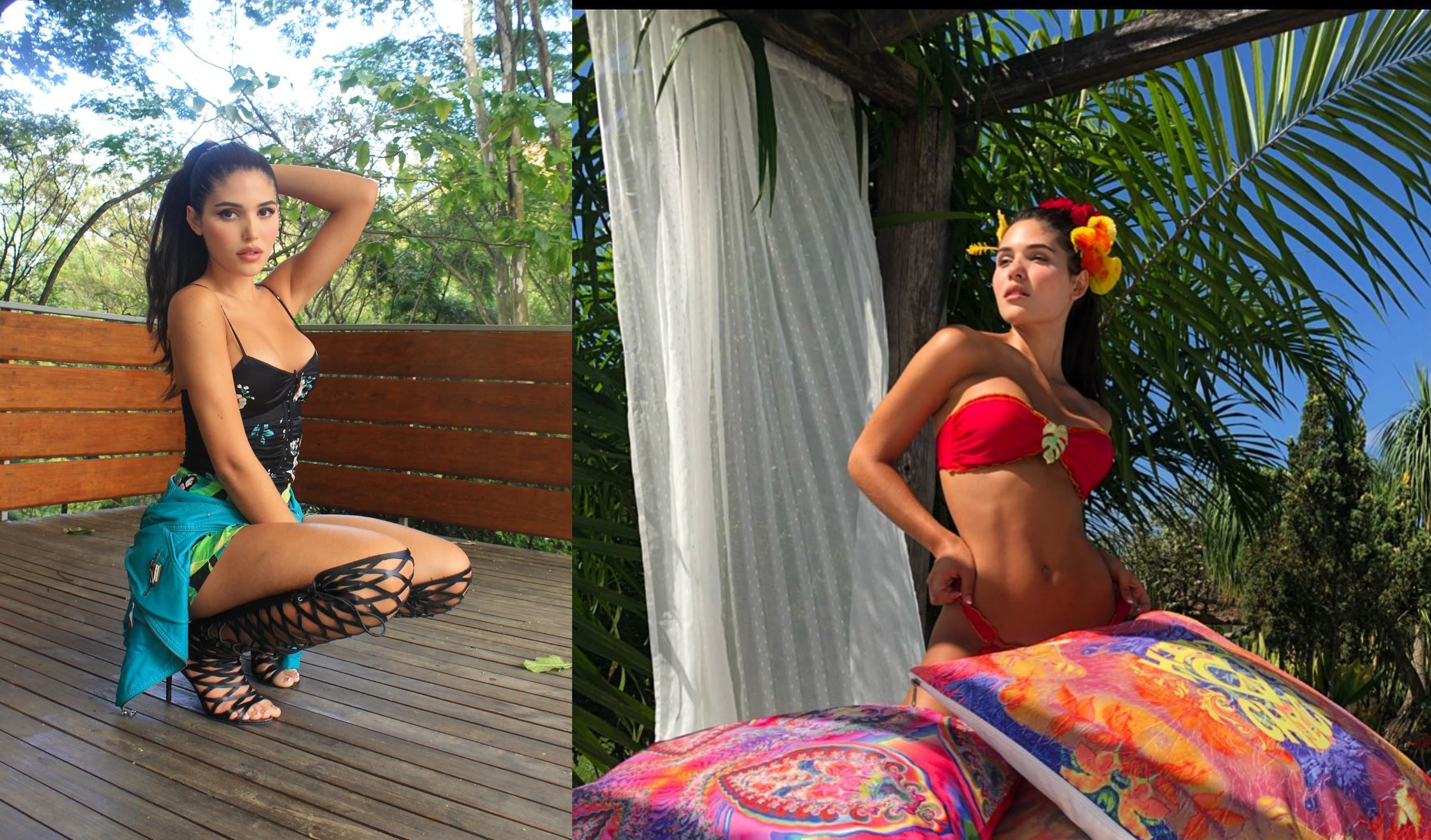 La modelo transgénero Mara Cifuentes posó ligerita de ropa junto a su novio (Fotos)