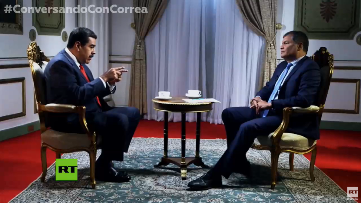 A Maduro le falla la calculadora en entrevista con Rafael Correa: La migración venezolana es de 300 mil a 700 mil