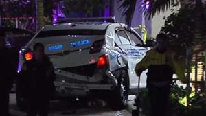 Atropellan a tres policías de Miami y se dan a la fuga