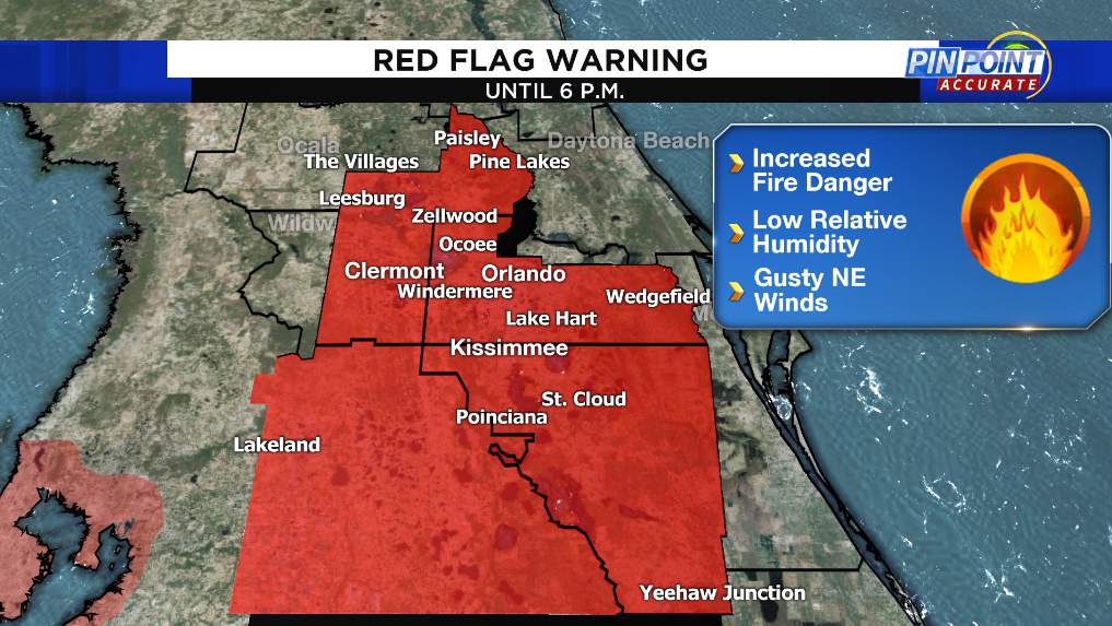 Peligro de incendio: vientos racheados, aire seco aumentan el peligro de incendio el sábado en Florida