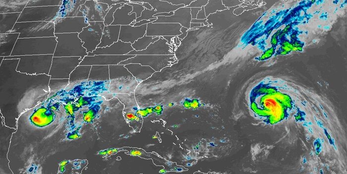 La tormenta Beta se acerca a Texas y el huracán Teddy a Bermudas