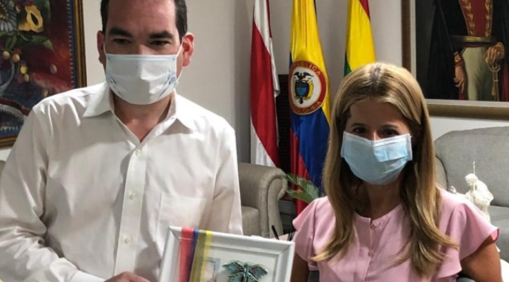 Guanipa coordinó acciones con gobernadora de Atlántico para apoyar la diáspora venezolana (Video)