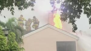 Una casa de West Miami-Dade sufrió un brutal incendio