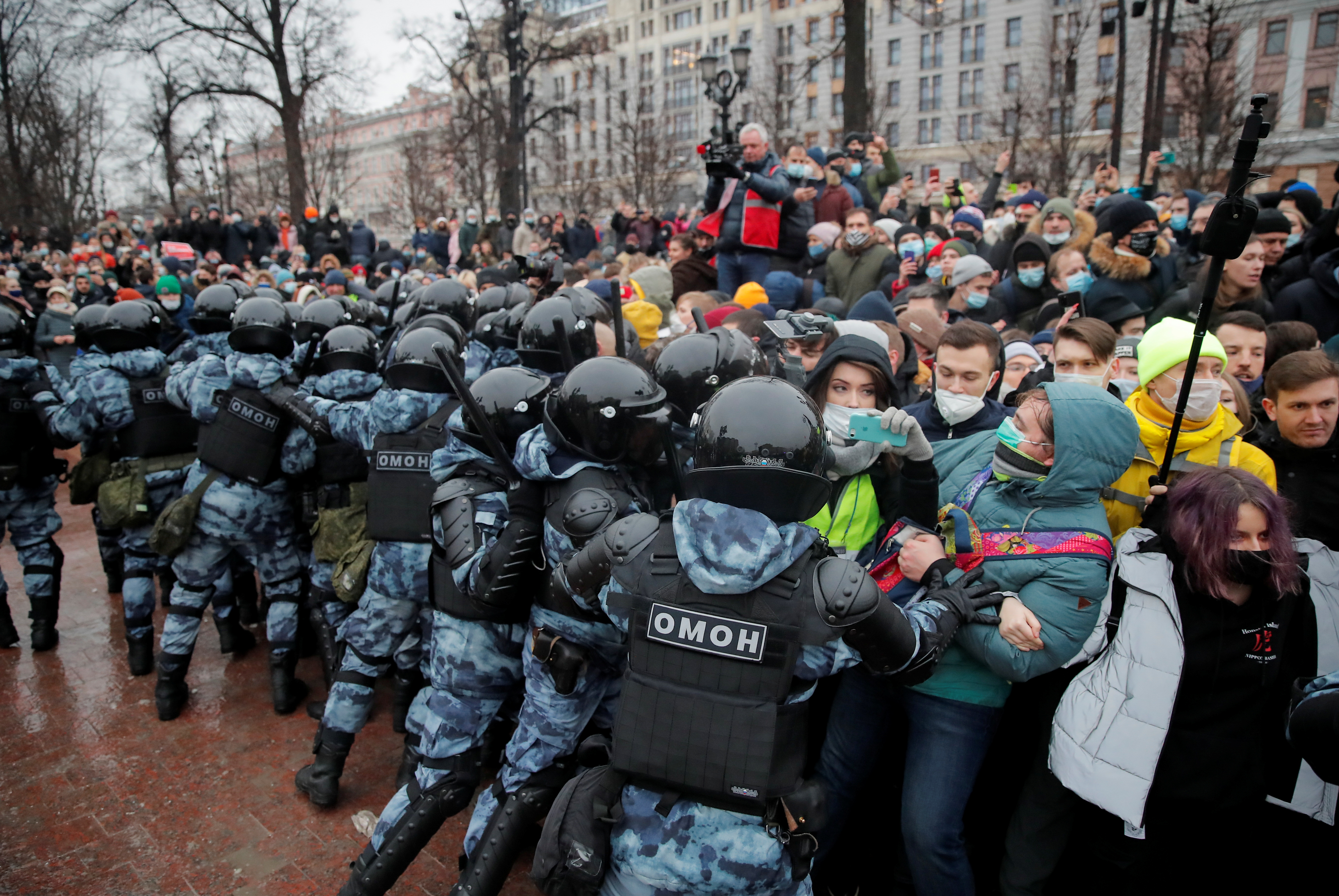 Los aliados de Navalny bajo arresto domiciliario antes de las manifestaciones