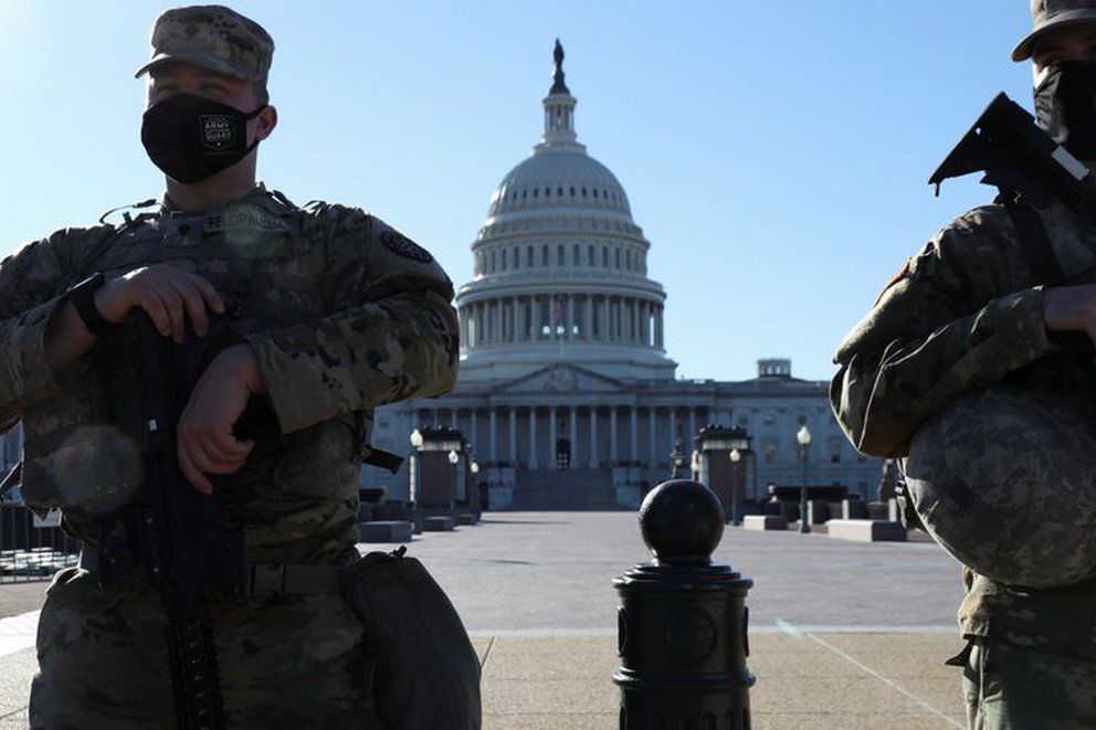 Pentágono aprobó que 2 mil 300 miembros de la Guardia Nacional permanezcan en el Capitolio hasta mayo