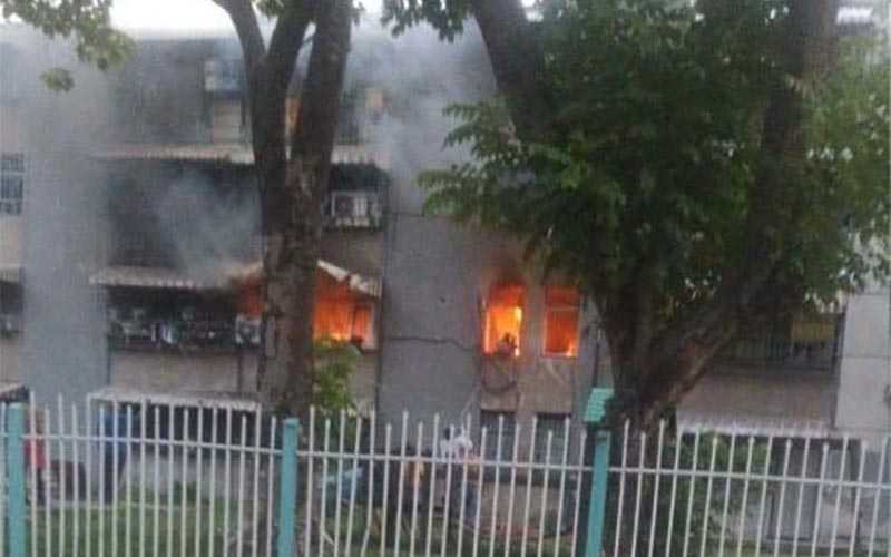 Explosión de bombona de gas dejó un herido en un apartamento de Aragua