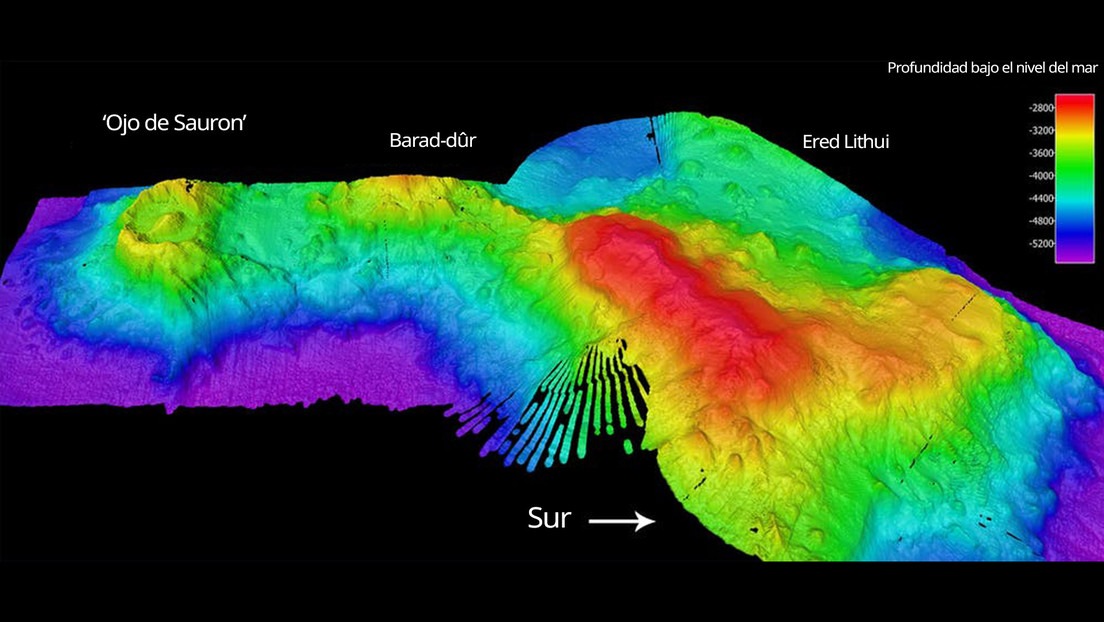 Descubren un cráter submarino que se parece al mítico “Ojo de Sauron”