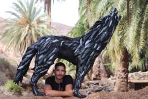 Esculturas de caucho como nunca las habías visto: Venezolano en España busca un récord Guinness (FOTOS)