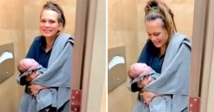 Entró al baño de una gasolinera en Texas con “malestar estomacal” y salió con un bebé en brazos (VIDEO)