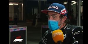 VIRAL: La reacción de Fernando Alonso por el accidente de Verstappen del sábado (Video)