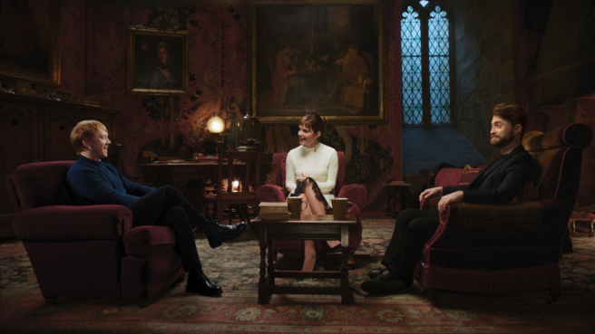 Primera FOTO del reencuentro entre Daniel Radcliffe, Emma Watson y Rupert Grint en Hogwarts