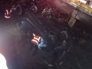 Accidente en el viaducto La Cabrera dejó dos personas fallecidas