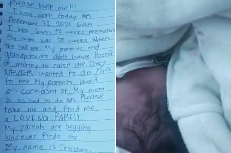 “¡Por favor, ayúdame!”: Abandonó a su bebé en una caja de cartón en Alaska con una nota desgarradora