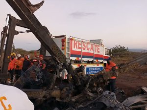 EN IMÁGENES: el levantamiento de los restos del helicóptero de la Fanb siniestrado en Barquisimeto