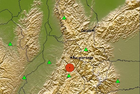 Sismo de magnitud 5,0 se registró este #7Mar en Santander, Colombia
