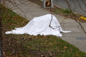 Misterio en Queens: Encontraron el cuerpo desmembrado de una mujer en una lona
