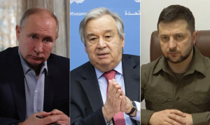 Zelenski criticó al secretario General de la ONU por ir a Moscú antes que a Kiev