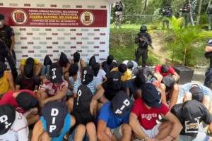 Aprehendidos 32 individuos de una banda delictiva que operaba en Yaracuy