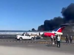 En VIDEO: así ocurrió el aterrizaje forzoso del avión accidentado en Miami
