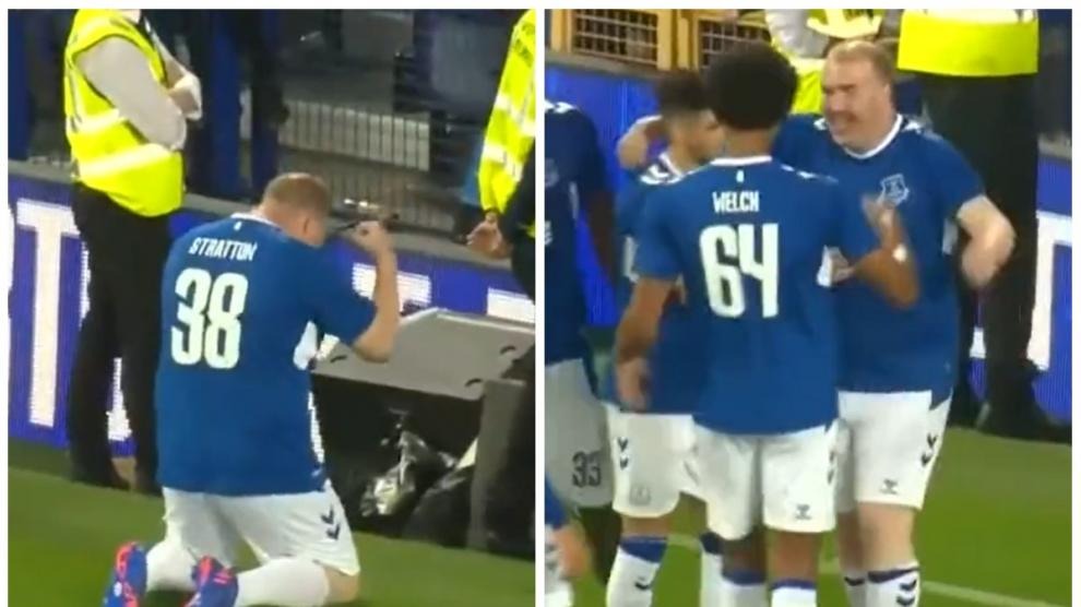 Emotivo gesto: El Everton dejó cobrar un penalti a un aficionado (VIDEO)