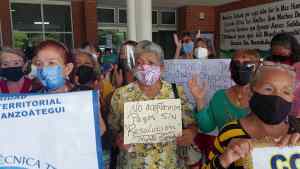 Jubilados del Hospital de El Tigre: Sin sueldo y sin pensión nos vamos a morir de hambre