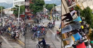 Motorizados colombianos protestaron por prohibición de parrilleros en Santa Marta