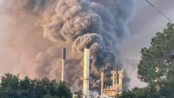 Incendio en planta química causa pánico y evacuaciones de cientos de hogares en Georgia